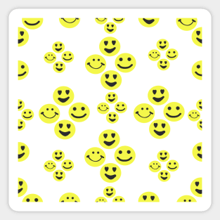 Happy face, smiley face emotions Sticker